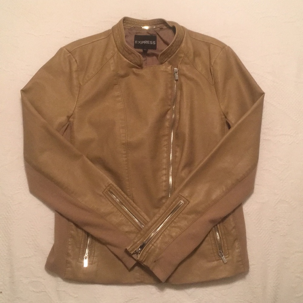 Tan Motorcycle Jacket